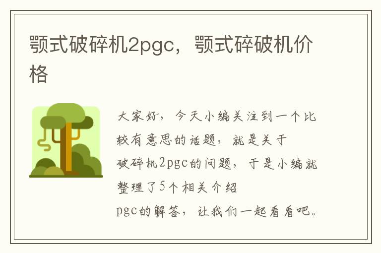 颚式破碎机2pgc，颚式碎破机价格